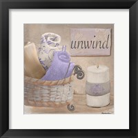 Lavender Bath I Framed Print