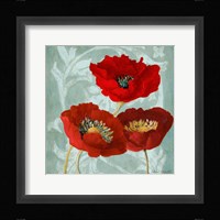 Rouge Pavots II Framed Print