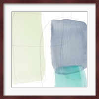 Teal and Grey Abstract II Fine Art Print