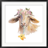 Flower Goat Fine Art Print