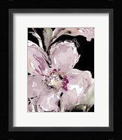 Happy Bloom on Black I Framed Print