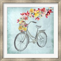 Floral Day Bike I Fine Art Print