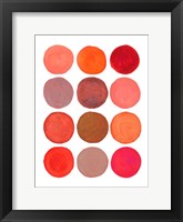 Circle Around in Coral Fine Art Print
