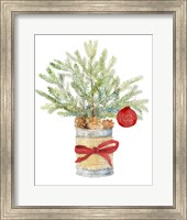 Merry Christmas Fir Tree Fine Art Print