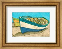 Blue Rowboat Fine Art Print