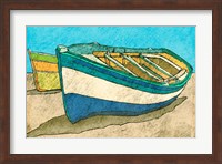 Blue Rowboat Fine Art Print