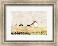 White Barn in the Field Fine Art Print