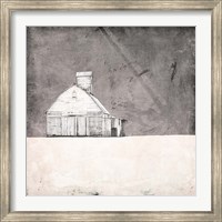 Farmhouse under Grey Skies Fine Art Print