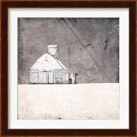 Farmhouse under Grey Skies Fine Art Print