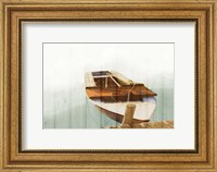 Boat with Textured Wood Look II Fine Art Print
