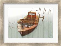 Boat with Textured Wood Look III Fine Art Print