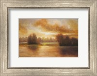 Golden Lake Glow I Fine Art Print
