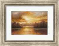 Golden Lake Glow II Fine Art Print
