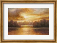 Golden Lake Glow II Fine Art Print