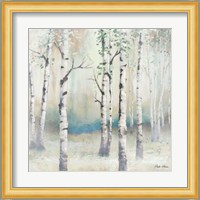 Watercolor December Birch II Fine Art Print