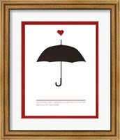 Sharing an Umbrella Fine Art Print