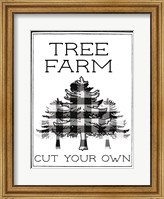 Tree Farm Buffalo Plaid Fine Art Print
