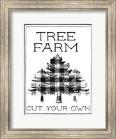 Tree Farm Buffalo Plaid Fine Art Print