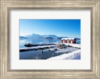 Fishing Dock on the Fjord Fine Art Print