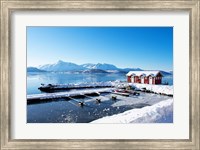 Fishing Dock on the Fjord Fine Art Print