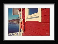 Lake House in Winter Fine Art Print