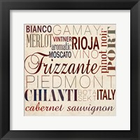 Wine Words I Fine Art Print