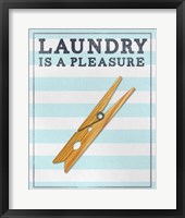 Laundry Lounge I Framed Print