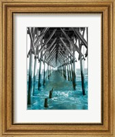 Teal Dock I Fine Art Print