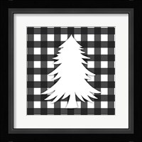 Christmas Gingham I Framed Print