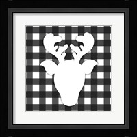 Christmas Gingham II Framed Print