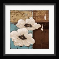White Poppies I Framed Print