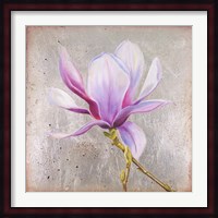 Magnolia on Silver Leaf II Fine Art Print