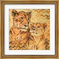 Safari Mother and Son II Fine Art Print