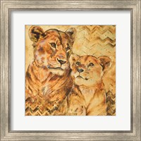 Safari Mother and Son II Fine Art Print