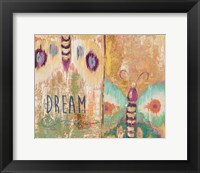 Ikat Flutter Dream Framed Print