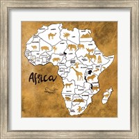 Africa Map Fine Art Print