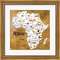 Africa Map Fine Art Print