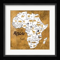 Africa Map Fine Art Print