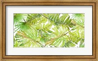New Green Scattered Palms Fine Art Print