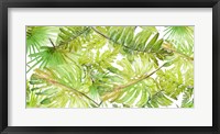 New Green Scattered Palms Fine Art Print