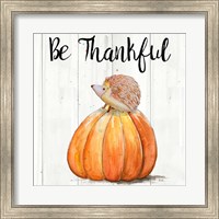 Be Thankful Harvest Hedgehog II Fine Art Print