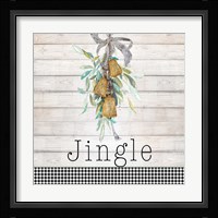 Jingle Bell Wreath Framed Print