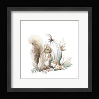 Squirrel and Pumpkin I Framed Print