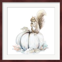 Squirrel and Pumpkin II Fine Art Print