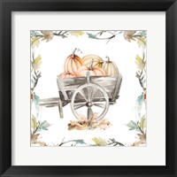 Wood Cart Square with Branches Fine Art Print