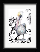 Pelican on Branch I Framed Print