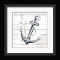 Explore Nautical I Framed Print