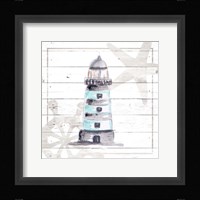 Explore Nautical II Framed Print