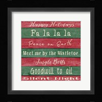 Holiday Chants I Framed Print