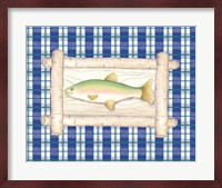 Framed Lake Fish III Fine Art Print